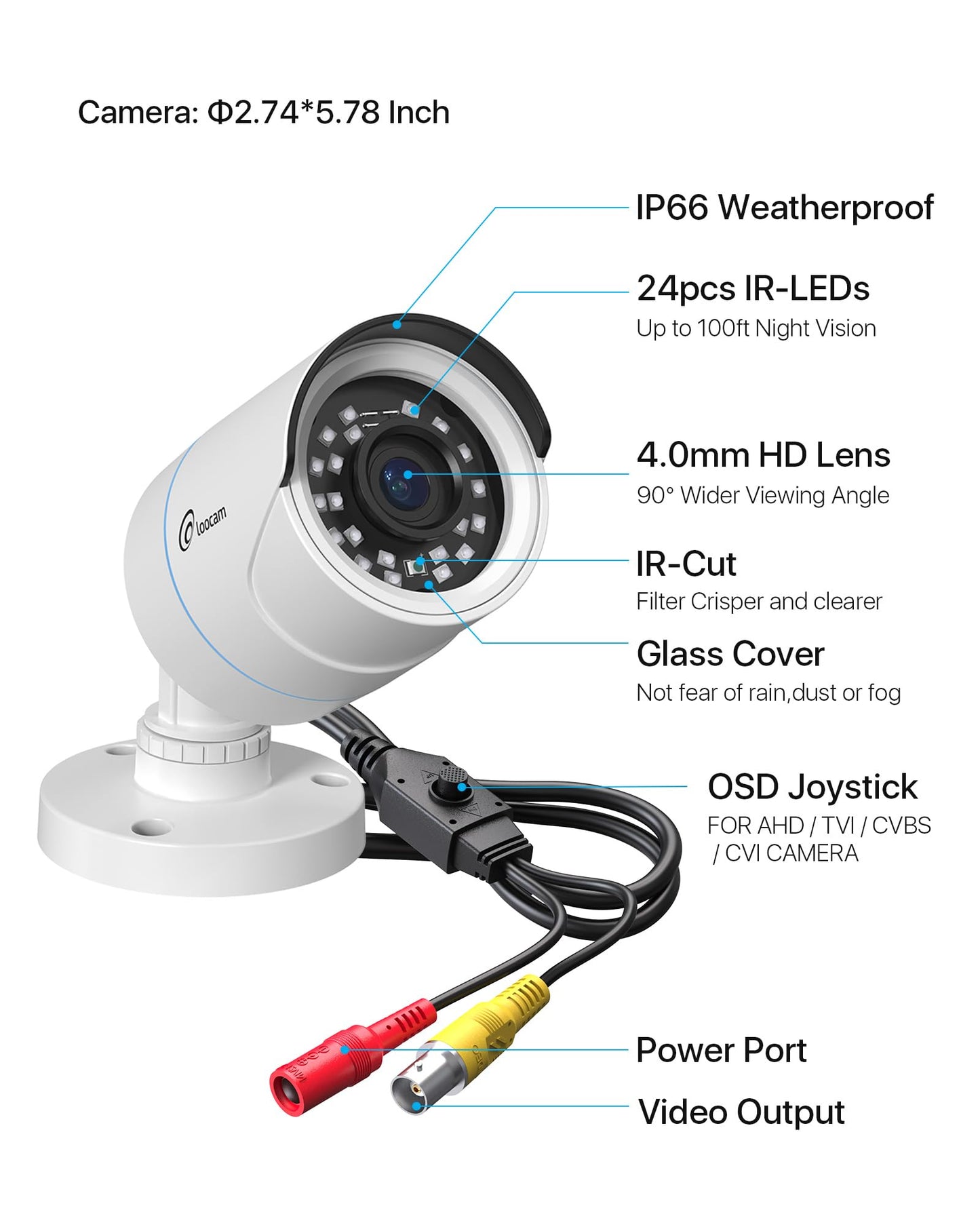 2MP 1080p HD Security Camera