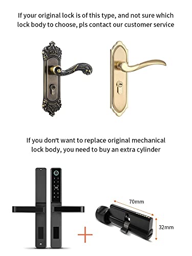 Waterproof Keyless Fingerprint  Smart Door Lock