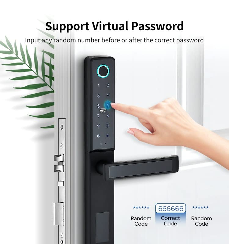Waterproof Keyless Fingerprint  Smart Door Lock