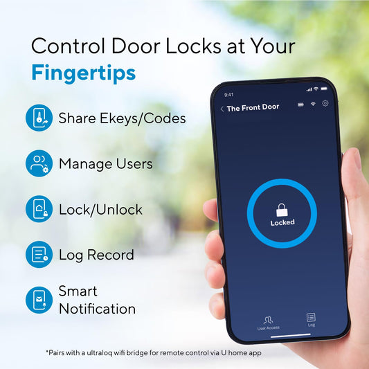 Bolt Fingerprint Matter Smart Lock with Door Sensor